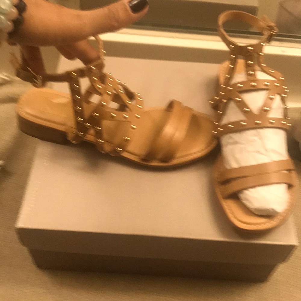 COPY - Franco Sarto Apollo sandal tan studded 6.5